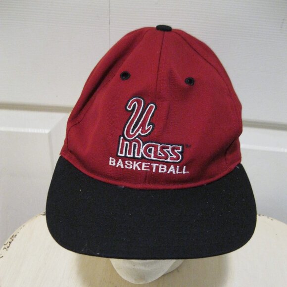 Vintage U Mass Basketball Snapback Hat - Picture 1 of 4
